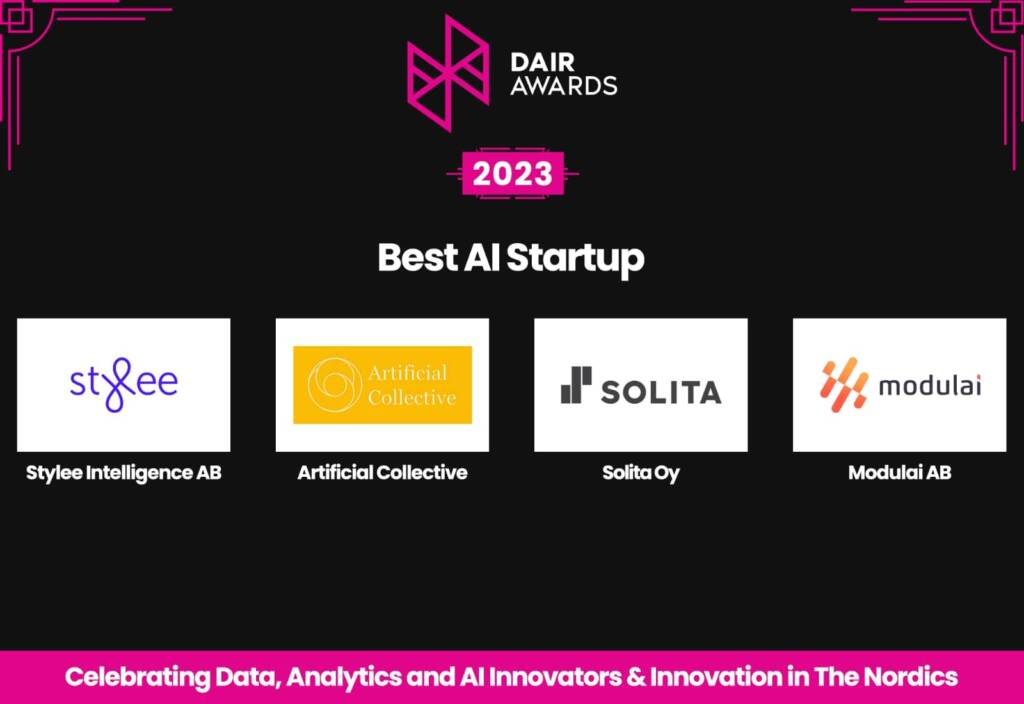Best AI startup nominees 2023